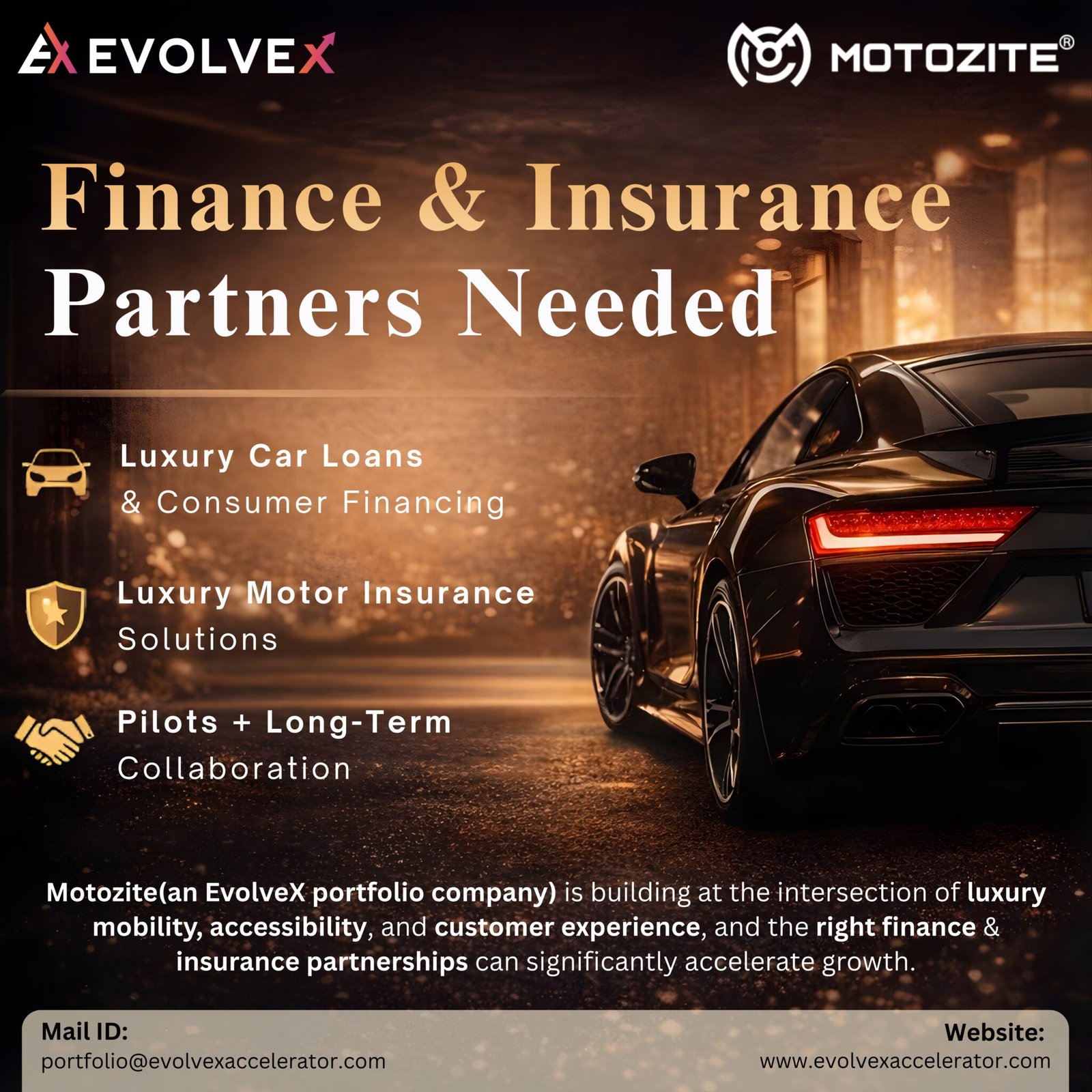 Envolve State Insurance 𝐅𝐢𝐧𝐚𝐧𝐜𝐞 & 𝐈𝐧𝐬𝐮𝐫𝐚𝐧𝐜𝐞 𝐏𝐚𝐫𝐭𝐧𝐞𝐫𝐬𝐡𝐢𝐩𝐬 𝐟𝐨𝐫 𝐌𝐨𝐭𝐨𝐳𝐢𝐭𝐞 (𝐋𝐮𝐱𝐮𝐫𝐲 𝐌𝐨𝐛𝐢𝐥𝐢𝐭𝐲 ...